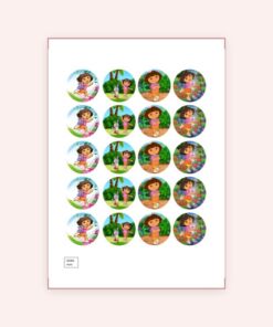 Eetbare print Dora the Explorer Cupcakes Mini