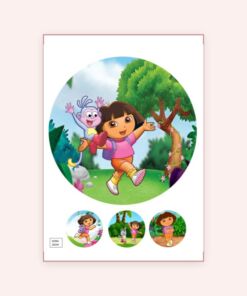 Eetbare print Dora the Explorer 20cm