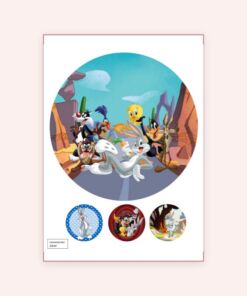 Eetbare print Looney Tunes 20cm