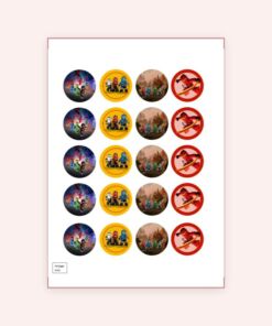 Eetbare print Ninja Go Cupcakes Mini