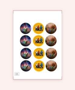 Eetbare print Ninja Go Cupcakes