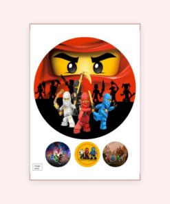 Eetbare print Ninja Go 20cm