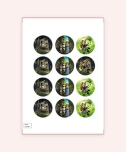 Eetbare print Shrek Cupcakes