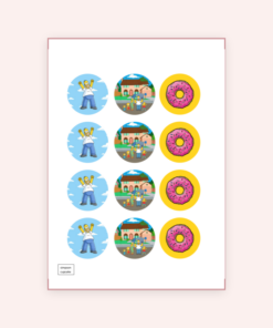 Eetbare print Simpsons Cupcakes
