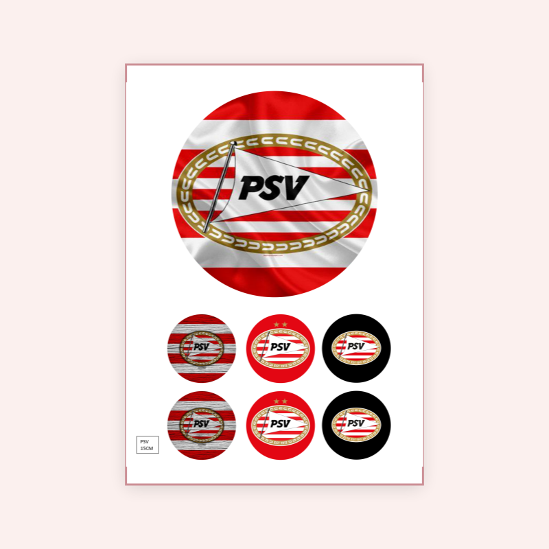 Eetbare print PSV 15cm