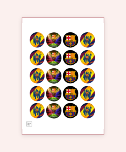 Eetbare print FC Barcelona Cupcakes Mini