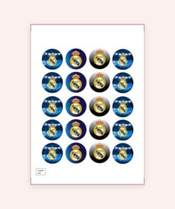 Eetbare print Real Madrid Cupcakes Mini