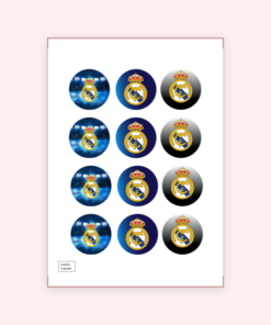 Eetbare print Real Madrid Cupcakes