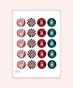 Eetbare print Liverpool Cupcakes Mini