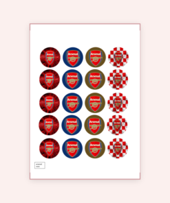 Eetbare print Arsenal Cupcakes Mini