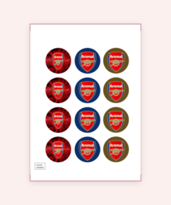 Eetbare print Arsenal Cupcakes