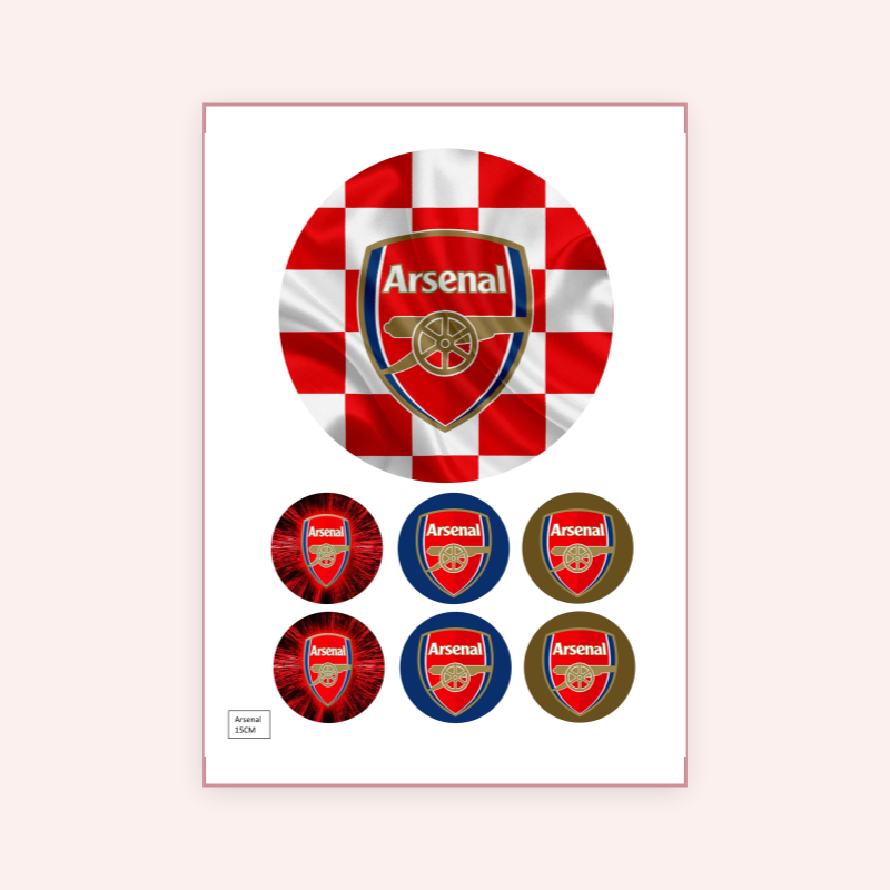 Eetbare print Arsenal 15cm