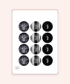 Eetbare print Juventus Cupcakes