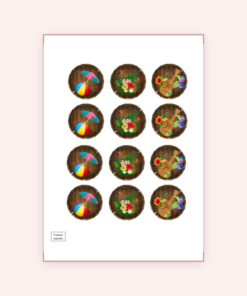 Eetbare print Tropical Cupcakes