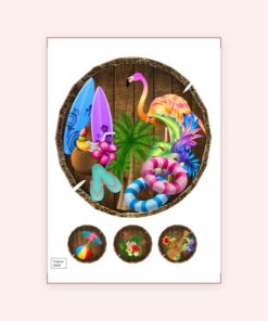 Eetbare print Tropical 20cm