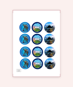 Eetbare print Fortnite Cupcakes