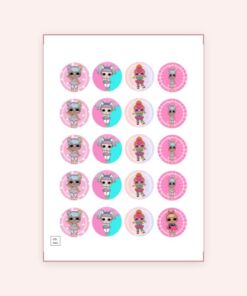 Eetbare print Lol Suprise Cupcakes Mini