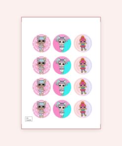 Eetbare print Lol Suprise Cupcakes