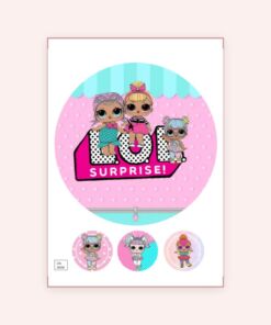 Eetbare print Lol Suprise 20cm
