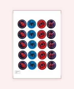 Eetbare print Spiderman Cupcakes Mini