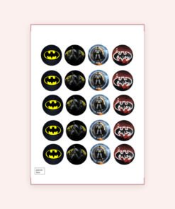 Eetbare print Batman Cupcakes