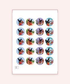 Eetbare print Bing Cupcakes Mini