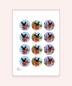 Eetbare print Bing Cupcakes