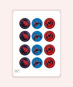 Eetbare print Spiderman Cupcakes