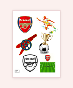 Eetbare print Arsenal 3D