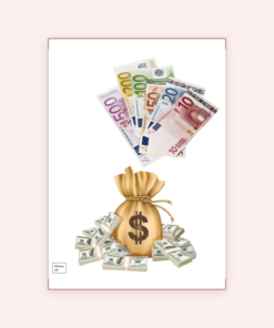 Eetbare print Money eurodollar 3D