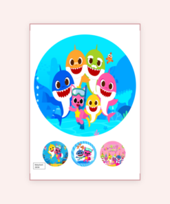 Eetbare print Baby Shark 20cm