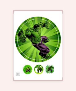 Eetbare print Hulk 20cm