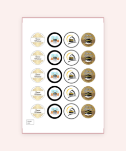 Eetbare print Umrah Thema Cupcakes Mini