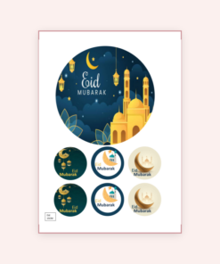 Eetbare print Eid Mubarak Thema 15cm