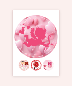 Eetbare print Valentijn 20cm