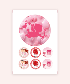 Eetbare print Valentijn 15cm