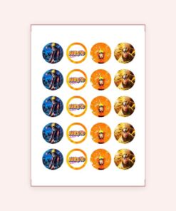 Eetbare print Naruto Cupcakes Mini