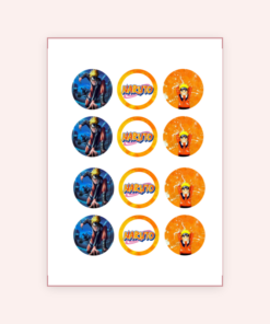 Eetbare print Naruto Cupcakes