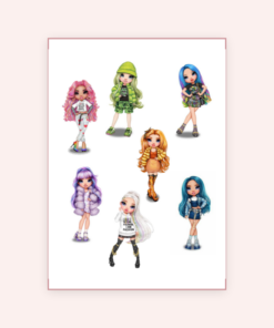 Eetbare print Rainbow High 3D