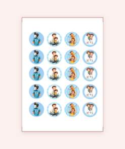 Eetbare print Vaderdag Cupcakes Mini