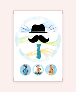 Eetbare print Vaderdag 20cm