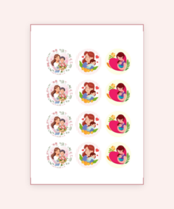 Eetbare print Moederdag Cupcakes