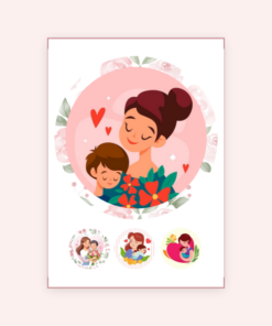 Eetbare print Moederdag 20cm