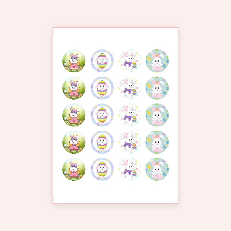 Eetbare print Easter Cupcakes Mini