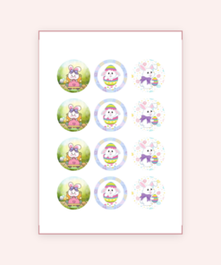 Eetbare print Easter Cupcakes