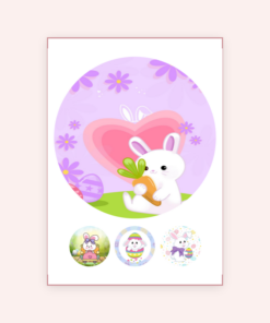 Eetbare print Easter 20cm