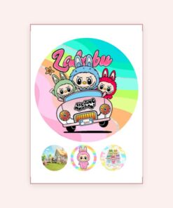 Eetbare print Labubu 20cm