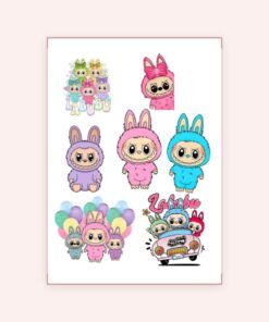 Eetbare print Labubu 3D