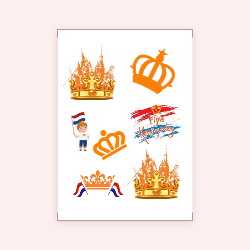 Eetbare print Koningsdag 3D