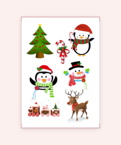 Eetbare print Kerstmis 3D